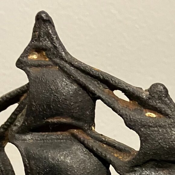 Vintage Nautical OLD IRONSIDES Cast Iron Ship Pair of Heavy Bookends - Picture 5 of 11